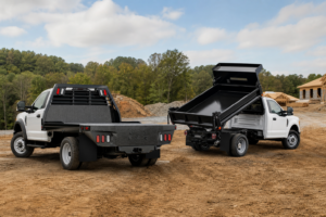 Read more about the article Flatbed vs. Dump Body for Contractors: Which Work Truck Setup Is Right for You?