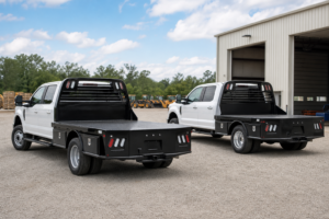 Read more about the article Ford F-350 vs. Ram 3500 Flatbed Fitment: What Buyers Need to Know