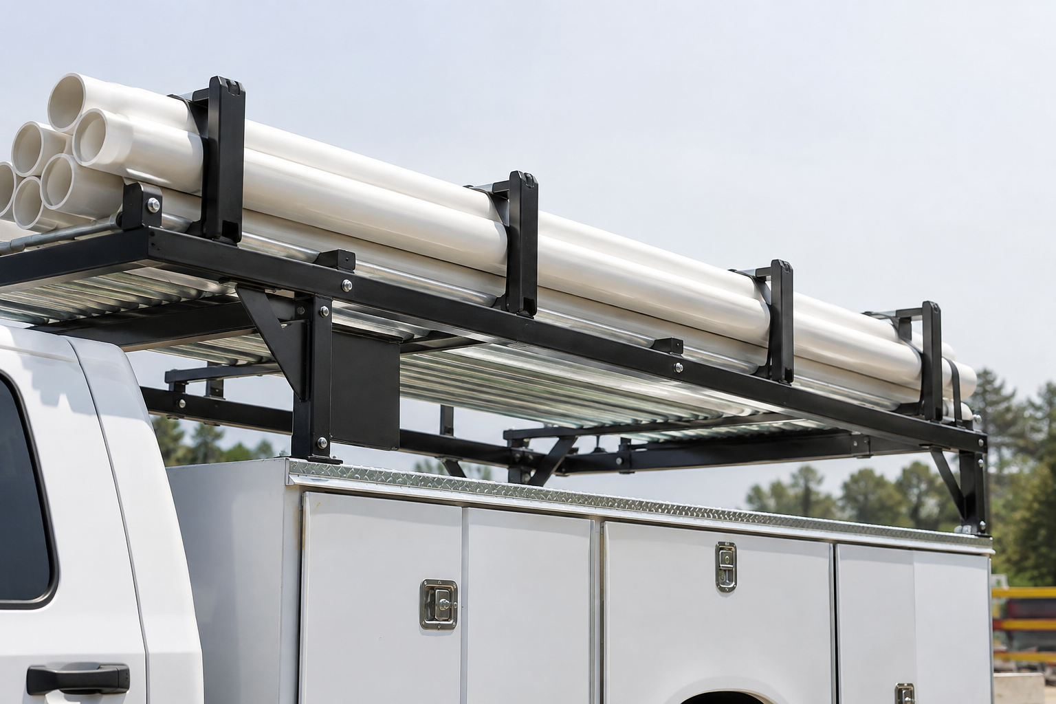 Read more about the article Pipe Rack vs. Ladder Rack for Plumbers: Which Overhead Rack Fits Your Service Truck?