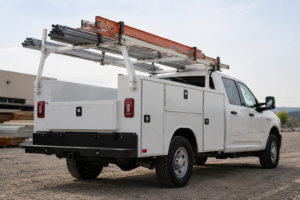 Read more about the article Rear Rack vs. Side-Mount Ladder Rack on a Service Body: Which One Should You Spec?