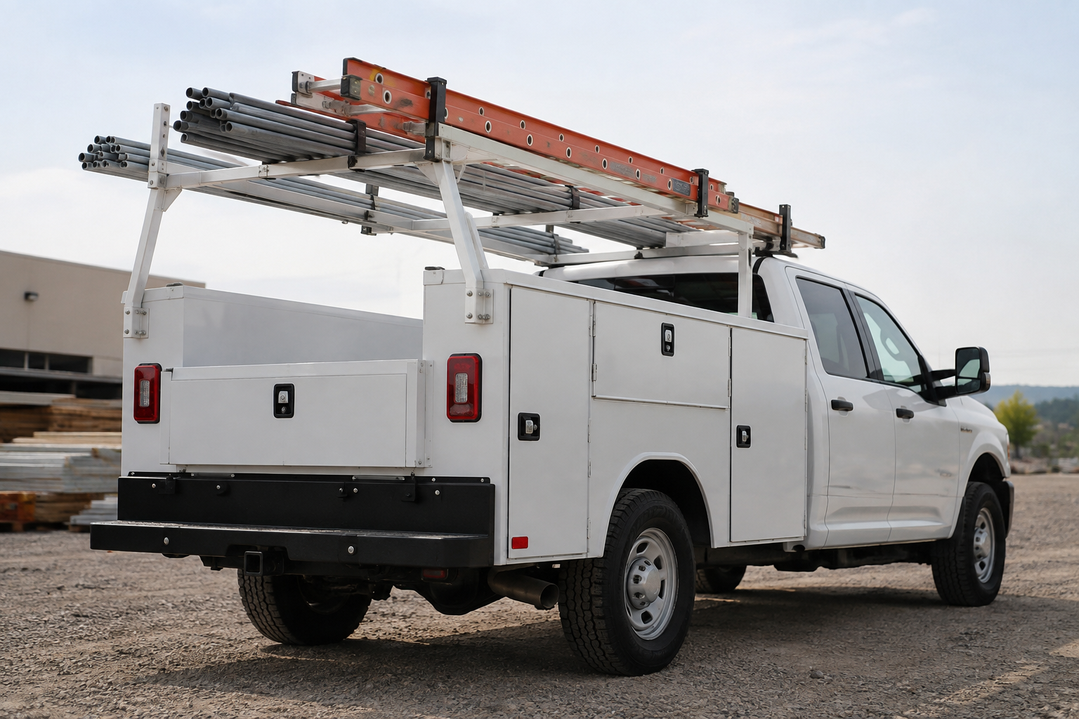 You are currently viewing Rear Rack vs. Side-Mount Ladder Rack on a Service Body: Which One Should You Spec?
