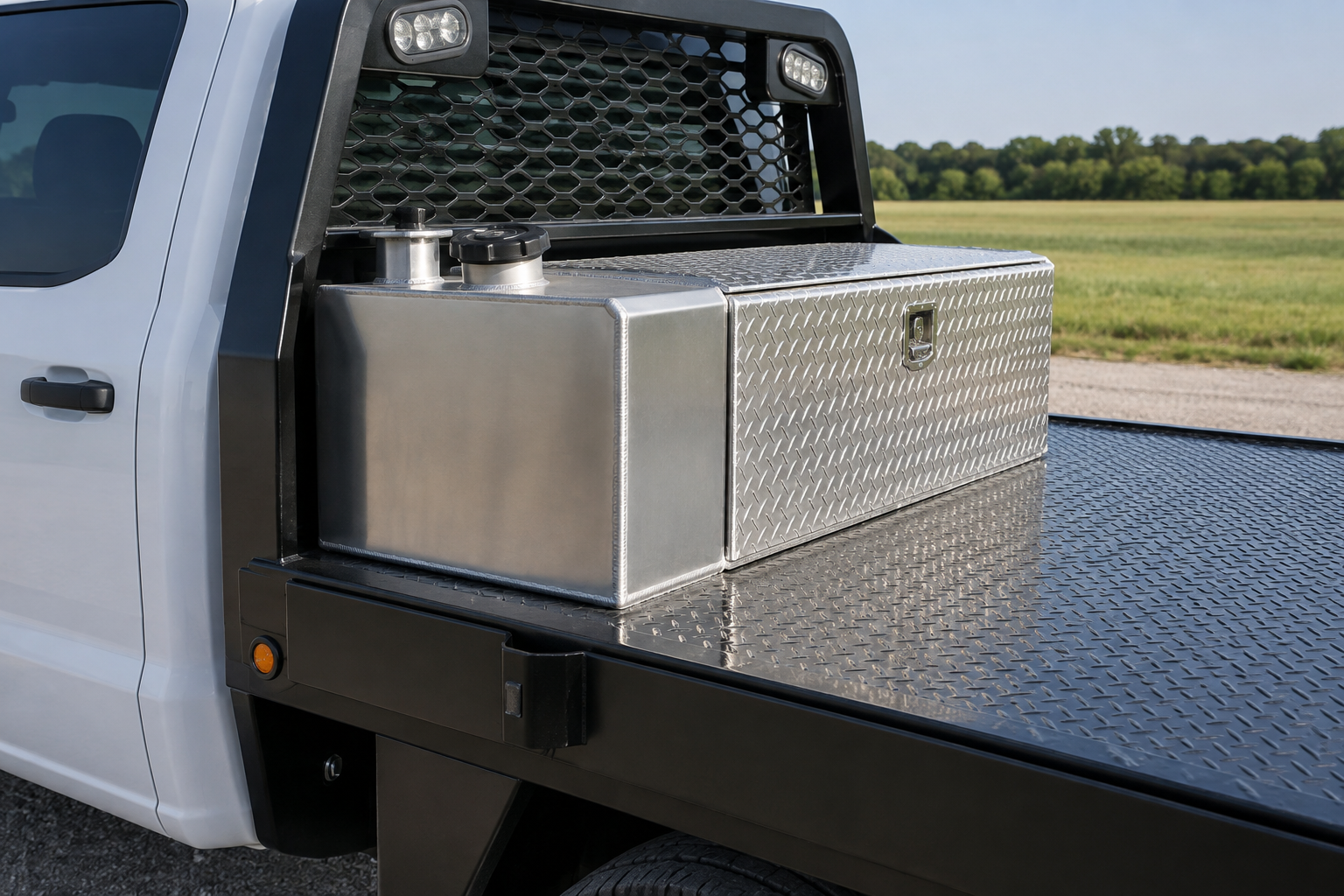 Read more about the article Single Fuel Transfer Tank vs. Combo Toolbox/Tank: Which Belongs on Your Flatbed?
