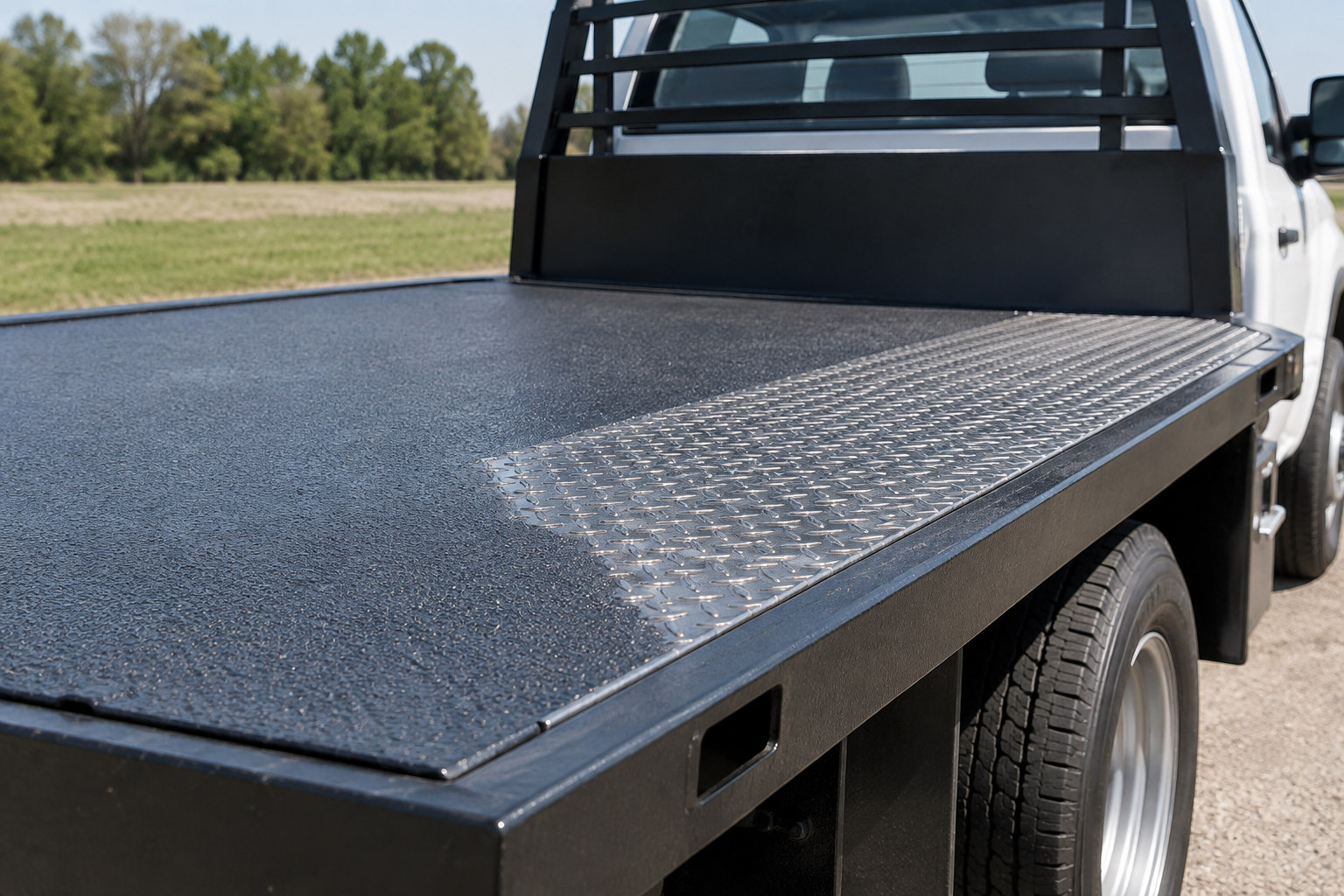 Read more about the article Truck Bed Liner vs. Bare Steel Deck on a Flatbed: Which Holds Up Better?