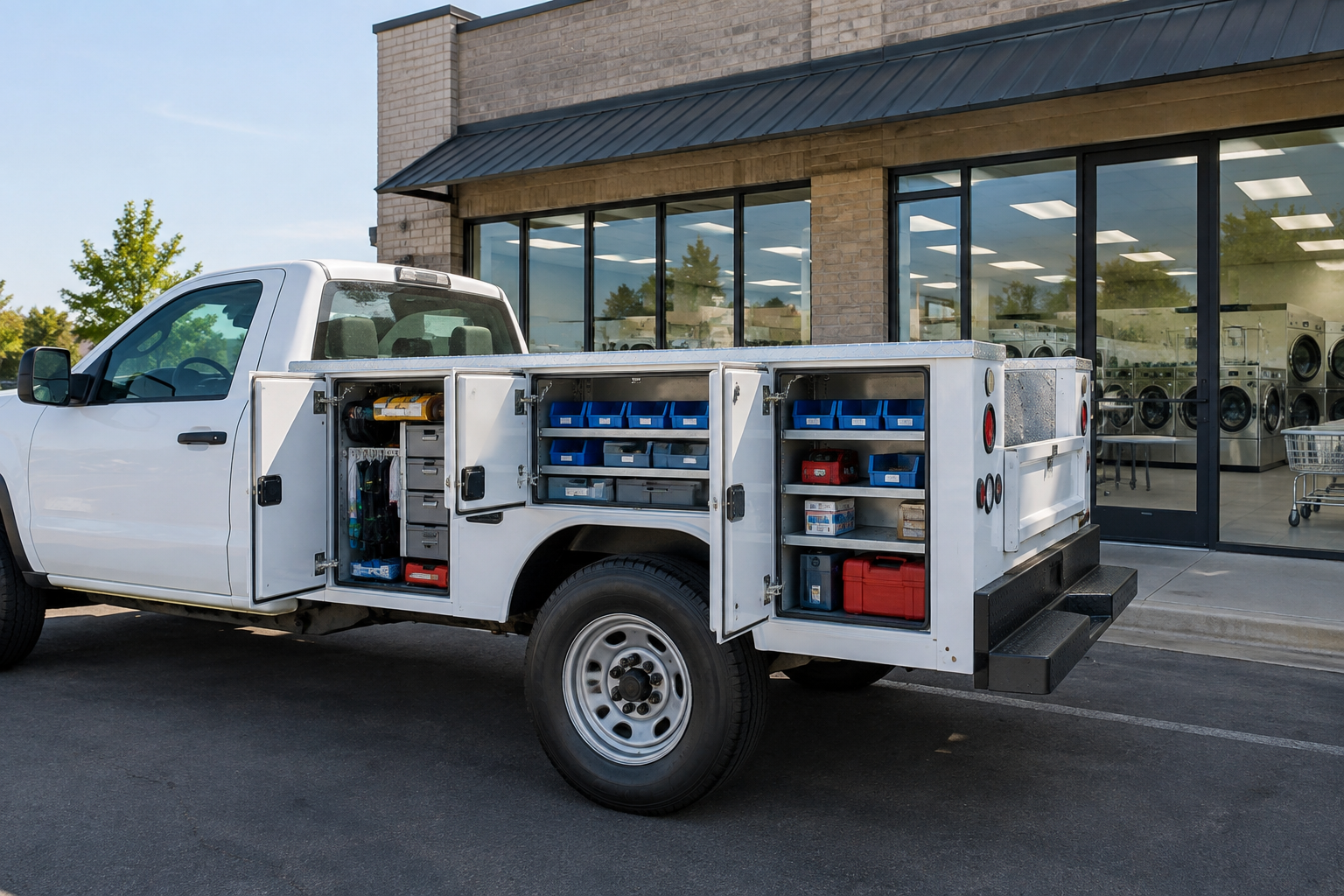 Read more about the article Truck Bodies for Commercial Laundry Equipment Service Companies
